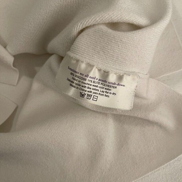 MM. LaFleur Tank Top Women's Medium White Knit Peggy Sleeveless Minimal - Picture 16 of 16